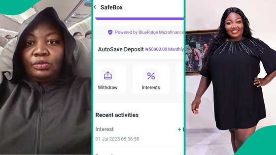 Lady who uses OPay Safebox displays interest she was recently paid in July 2025, amazes people