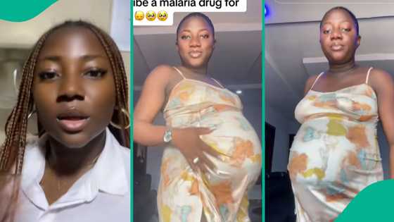 Lady gets pregnant for doctor after asking for malaria medicine, video of her baby bump goes viral