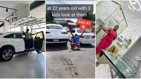"How did you do it?" Reactions as 22-year-old lady shows her 2 cars and house under construction, video trends