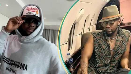 Kizz Daniel flies N40m private jet to Ivory Coast, sports over N3m outfit as he steps out in style