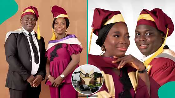 Mother and son graduate together on the same day from University of Lagos, their photos trend