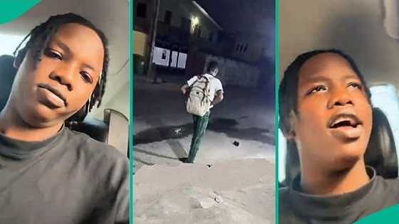 Nigerian man cries out after seeing student going to school at 5:22am, video goes viral on TikTok