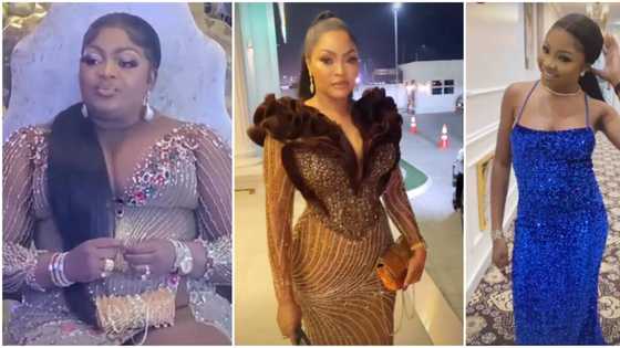 Oba Elegushi's 1st queen and pretty daughter make grand entrance at Eniola Badmus' party