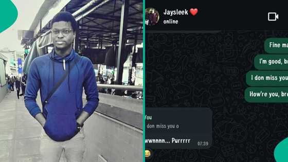 Young man who told elder brother he misses him shares epic response he gave him on WhatsApp