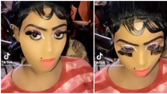 Beauty gone wrong: Video of lady in 'loud' makeup causes hilarious reactions online