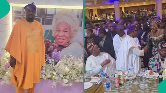 "Isreal DMW get bodyguard?" Davido's aide storms Saraki's mum's funeral party in style, video trends