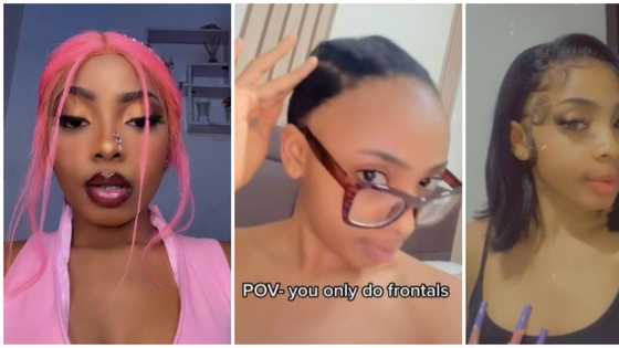 "Fine girl with no front hair": Reactions as lady shares condition of edges due to frontal wigs