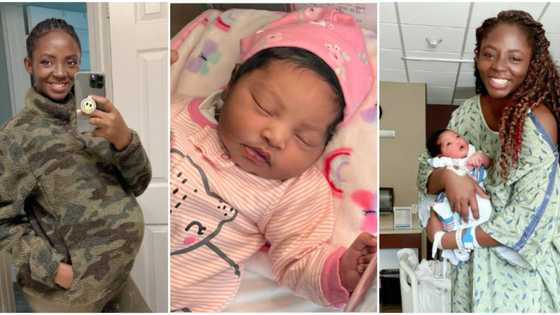 Our miracle is here: Actress Ivie Okujaye excitedly shares first photos as she welcomes a baby girl abroad