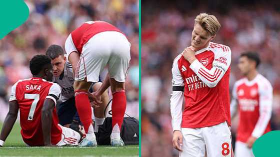 How long Arsenal duo Saka and Odeegard will be out for after serious injuries