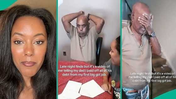 Lady uses salary to clear father's debts, his reaction gets people emotional: "You were raised well"