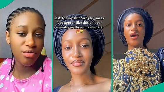 Video as Nigerian bride gets married without makeup to honour her father, people react