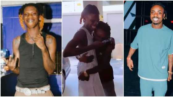 Seyi Vibez's producer Modra hugs him in emotional video as singer surprises him with new Benz
