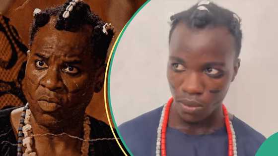 "Aunty Ramota no get joy": Video as Ikorodu Bois recreates Anikulapo series cast, people react