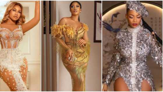 Show stopper: Turn heads at parties like BBNaija's Tacha rocking elegant bejewelled dresses