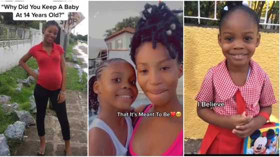 "She is a strong woman": Lady gives birth after getting pregnant at age 13, video shows her grown baby girl