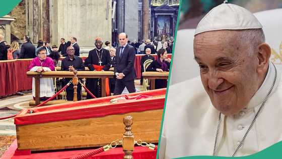 Peter Obi spotted at Pope’s lying-in-state ceremony, photos trend