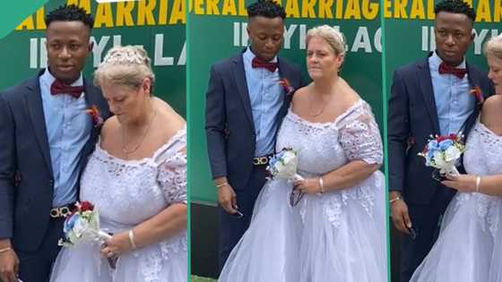 "Forever is the deal": Man marries Oyinbo woman at Ikoyi marriage registry, wedding video trends