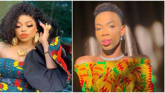 5 times Bobrisky, James Brown tensioned ladies with their traditional outfits