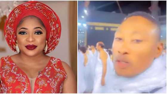 Moment Kemi Afolabi's friend sends her birthday wishes & prayers from Kaaba, Ogogo, Kemi Korede, others react