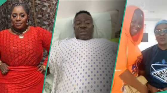 "Keep praying for him": Rita Edochie posts video, gives update as she visits Mr Ibu after amputation