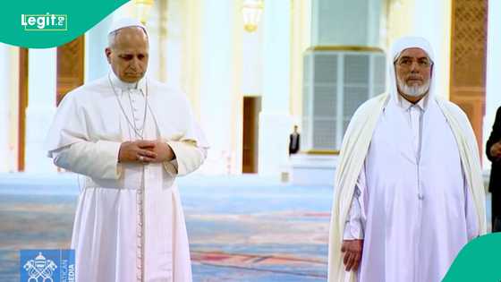 Video: Pope Leo visits great mosque in Africa, removes shoes