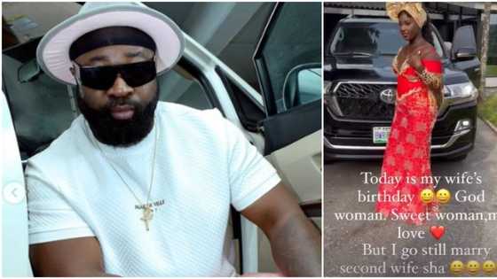 "I go still marry 2nd wife sha": Harrysong informs his wife as he gushes over her on her birthday