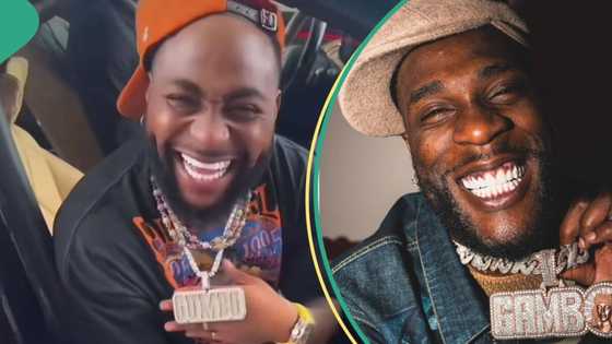 "E pain them": Davido laughs as he flaunts new pendant, netizens link video to Burna Boy