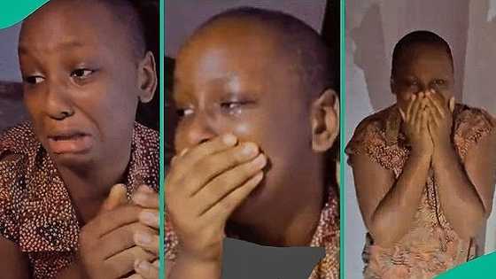UTME 2025: Female student cuts her hair after seeing her exam score, cries herself to sleep