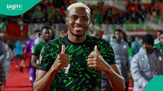 Victor Osimhen plays without mask for the first time in 4 years vs Mozambique