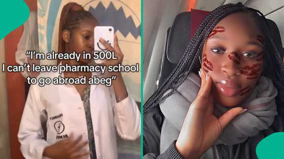 Lady in 500 level abandons her schooling in Nigeria, shares video as she relocates to Canada