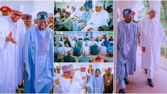 Shugaba Buhari Ya Karbi Bakuncin Zababben Shugaban Kasa Tinubu, Hotuna Sun Bayyana