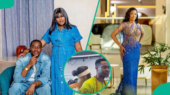 Aisha Lawal and Lateef Adedimeji’s exchange at event stirs reactions: “I don’t understand oo”