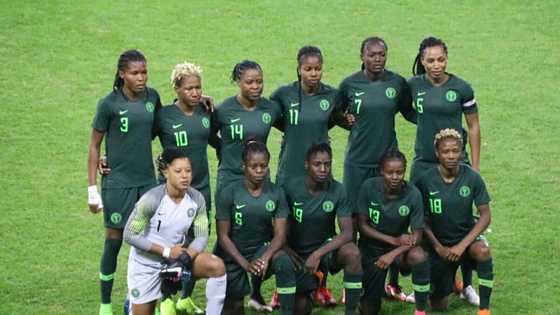 President Muhammadu Buhari congratulates Nigeria's Super Falcons after WAFU Cup triumph