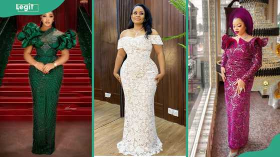 70+ latest Nigerian lace styles and designs for fashionable ladies (photos)