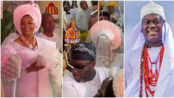 "Ooni no come?" Nigerians raise concern again as videos from monarch's wedding to 7th wife go viral