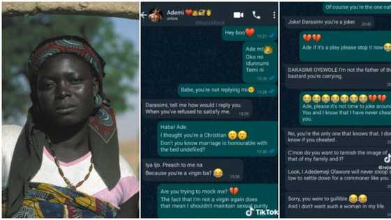 "Spoil his life": Nigerian lady shares sad messages husband-to-be sent her on WhatsApp after sleeping with her