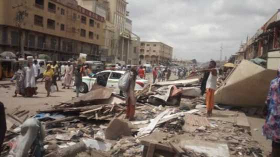 Bidiyo da hotunan yadda zanga-zanga ta barke saboda rusau a Kasuwannin Kano