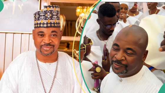 MC Oluomo stirs controversy after dancing and singing with Christians in Celestial Church