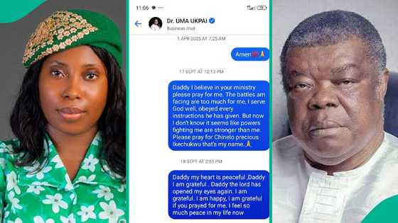 Uma Ukpai: Lady posts chat she had with late preacher before he died at 80, screenshot goes viral