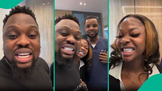 Egungun spends N18 million on wife’s teeth, Nigerians react to video: “Doctor sef no do teeth”