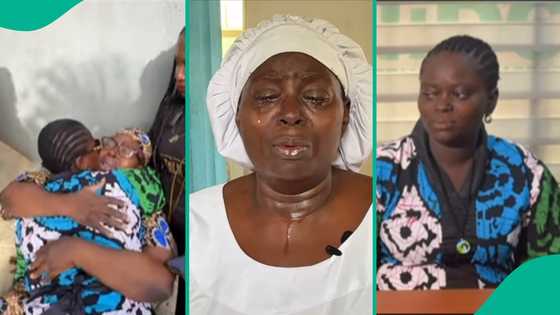 “Adeola what did I do to you?” Actress Jumoke George tearfully reunites with daughter in Nigeria