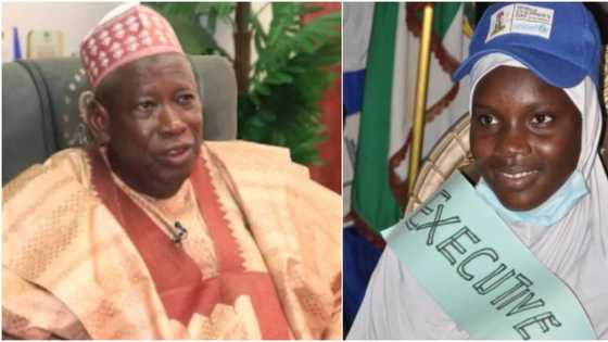 14-year-old secondary school girl becomes Kano state governor for 20 minutes, many react as photo goes viral