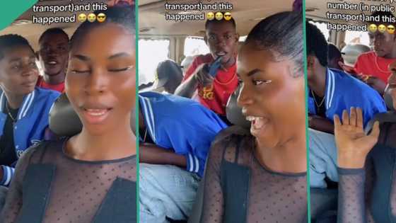 Displeased Nigerian man blasts lady for refusing to give him her number in vehicle, she videos him