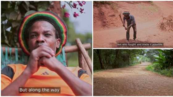 Bidiyon Yadda Magidanci Ya Mayar Da Kauyensa Ya Zama Birni, Ya Gina Hanyoyi Da Hannunsa