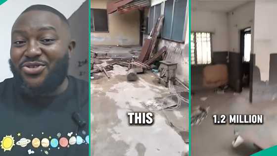 Man Shows Off 3-bedroom Apartment for N1.2m Yearly, Says Landlord Wants Tenant to Renovate House