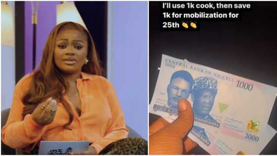 "I go use 1k cook soup": BBN's Tega Dominic brags as she touches new naira notes first time in weeks, video trends
