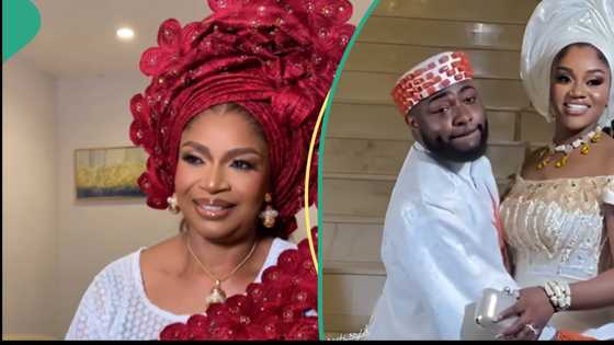 Chivido 2024: Video of Davido's mum-in-law trends, fans amazed at her beauty, "She's a goddess"