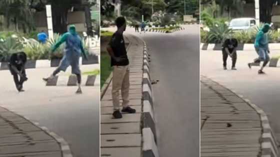 "All because of TikTok": Young Nigerian boy caught on camera showcasing crazy dance moves on road
