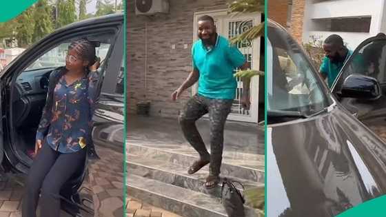 Nnewi man catches female employee posing in his car, sends her out in video, people react