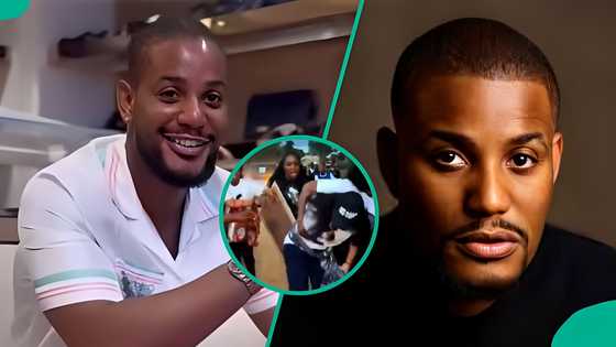 Alexx Ekubo: Man reacts to actor’s elder sister’s dramatic display after seeing casket, sparks buzz